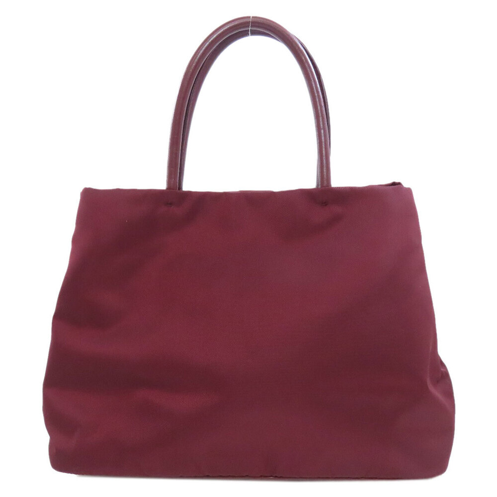 Prada Red Handbag Motif Bow Rion